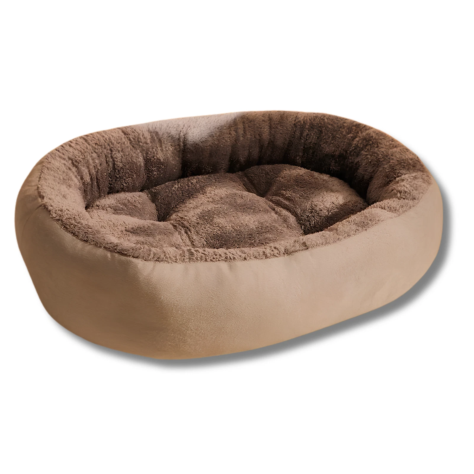 Oval Pet Bed Dog Cat Nest Cushion House Soft Basket for Indoor Small Medium Pets