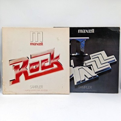 2 Maxell Music Compilation LP Albums 1979/1980 VG/VG+ Vinyl 12'' Rock & Jazz Pop