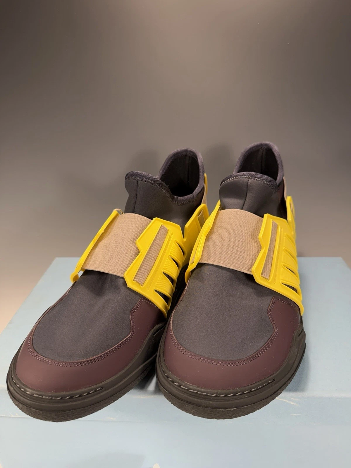 Lanvin — Lanvin Paris Neoprene & Leather FM-SKDKLN-NEOP-H18 Sneakers casual shoe  Size 9