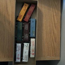 Random Brands N Scale Train Cars. No Boxes. 8 Count. Great Condition