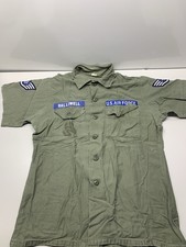 Vintage US Air Force Military Utility Shirt 8405-782-3020 16-1/2 X 34 OG 107