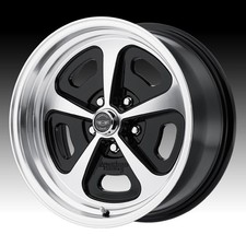 4american Racing Vintage Vn501 500 Mono Cast Machined Black 15x8 5x4.75 0mm