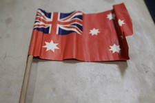 Vintage Australian Red Ensign WW1 Flag Small Paper approx 210mm x 140mm