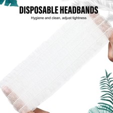 100pcs Disposable Spa Headband Soft Elastic Nonwoven Facial Hair Band For AP9