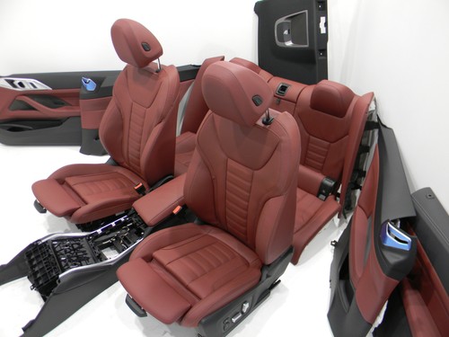 BMW 4er G22 Lederausstattung Sportsitze Sitze Seats Leather Vernasca Tacora Red