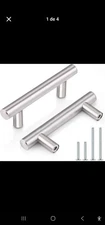 Probrico (25 Pack Stainless Steel T Bar Cabinet Pulls, 2.5 Inch Hole Centers...