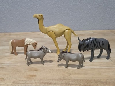 Playmobil gnu/pony/warthog/camel Lot 