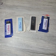 Lot of 4 Disposable Cigarette Promo Lighters Carlton VA Slims Merit American Lts