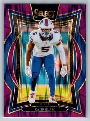 2024 Panini Select - Concourse Kaiir Elam #8 Purple Prizm /75