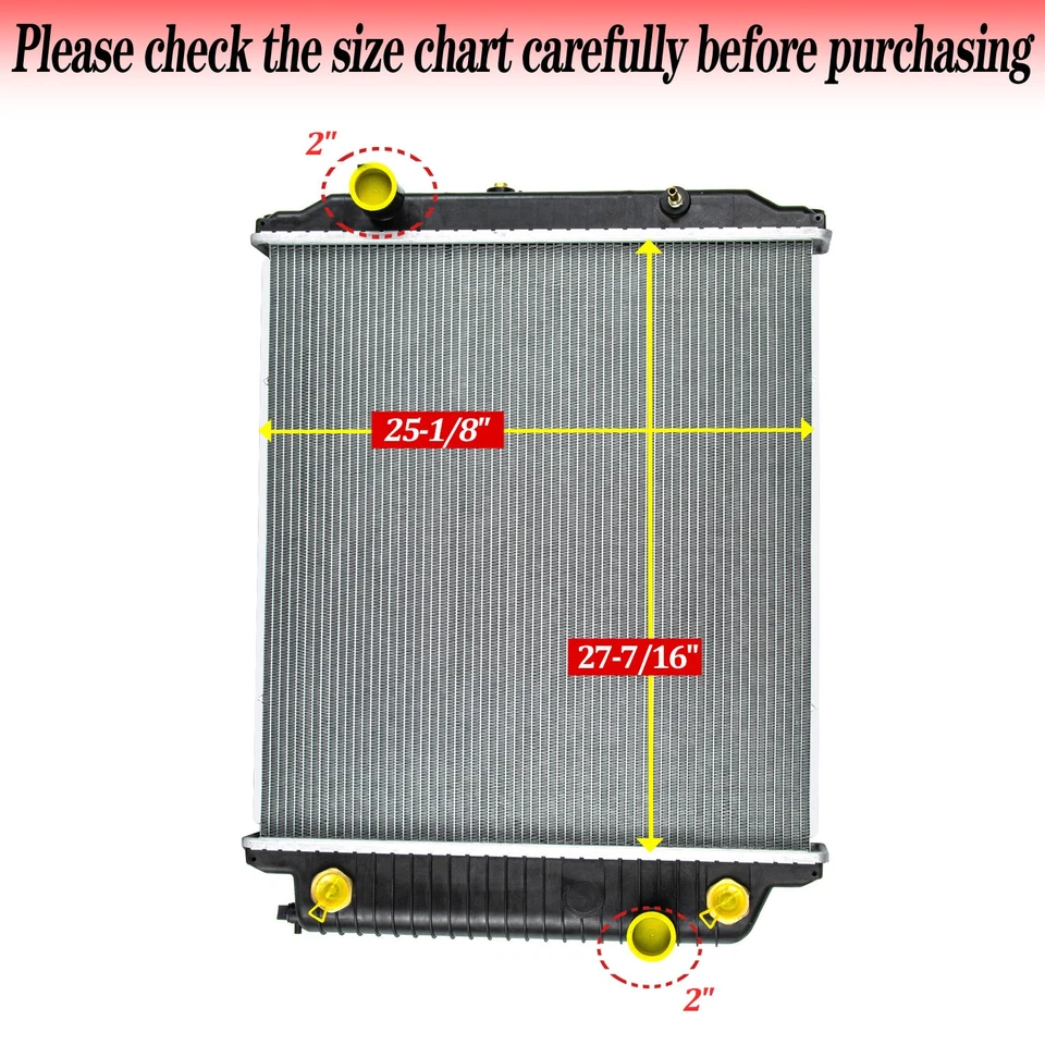 559387A Radiator FIT 2007~2010 Freightliner MB Line MT45,2003-~MT55 5.9L 6.7L Foto 2 de 4