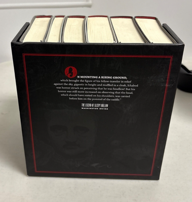 Word Cloud Classics Horror Collection Faux Leather Book Set of 6