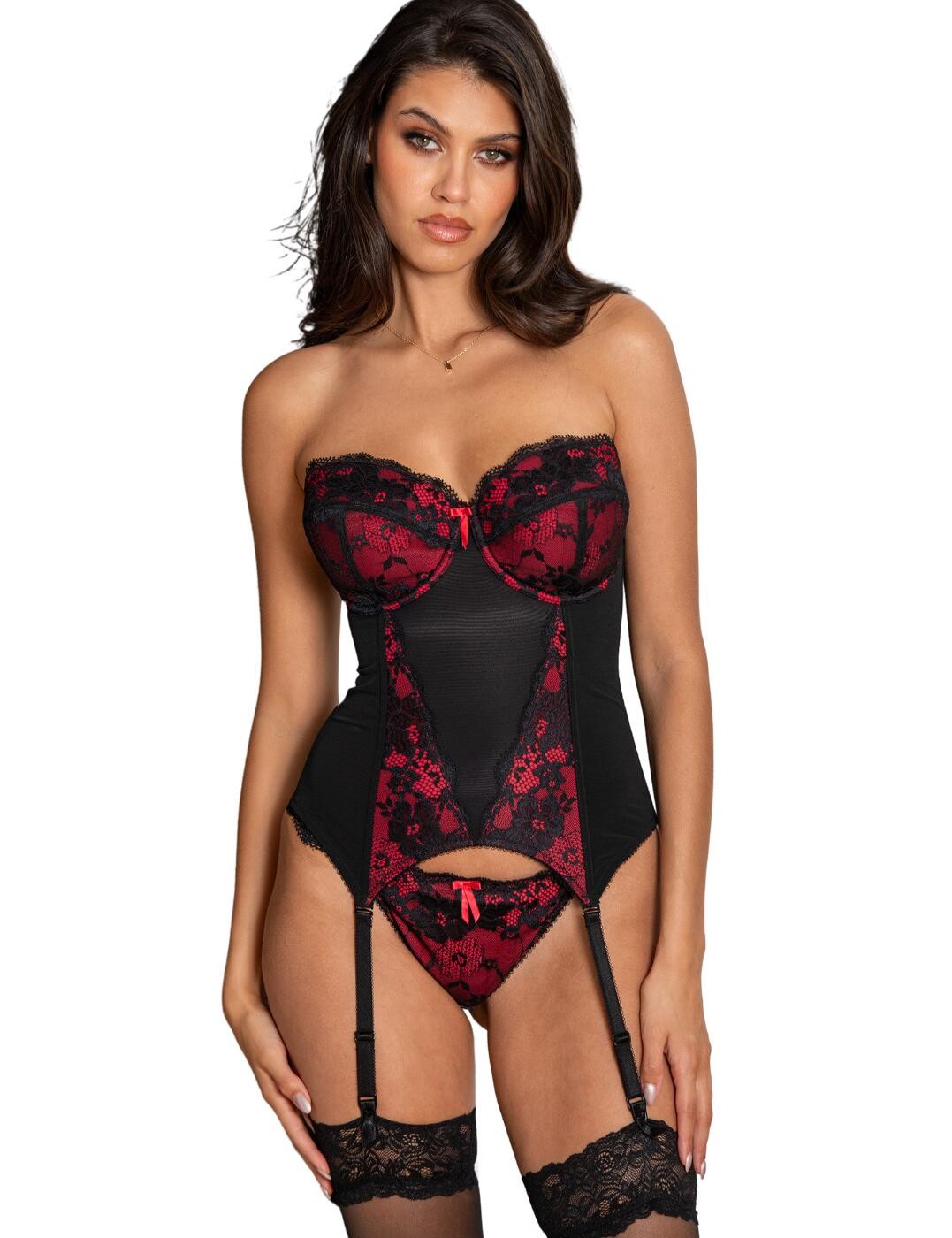 32C Pour Moi Amour Basque Padded Strapless Underwired Womens Sexy Lingerie 1506