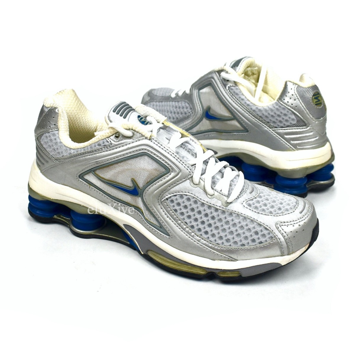 NWT Nike Shox International SAMPLE Silver Blue Ride 2003 Y2K DS 9