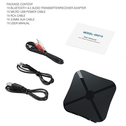 2 in 1 Bluetooth Transmitter Receiver Wireless Stereo Adapter for TV Car Audio - Picture 11 of 11