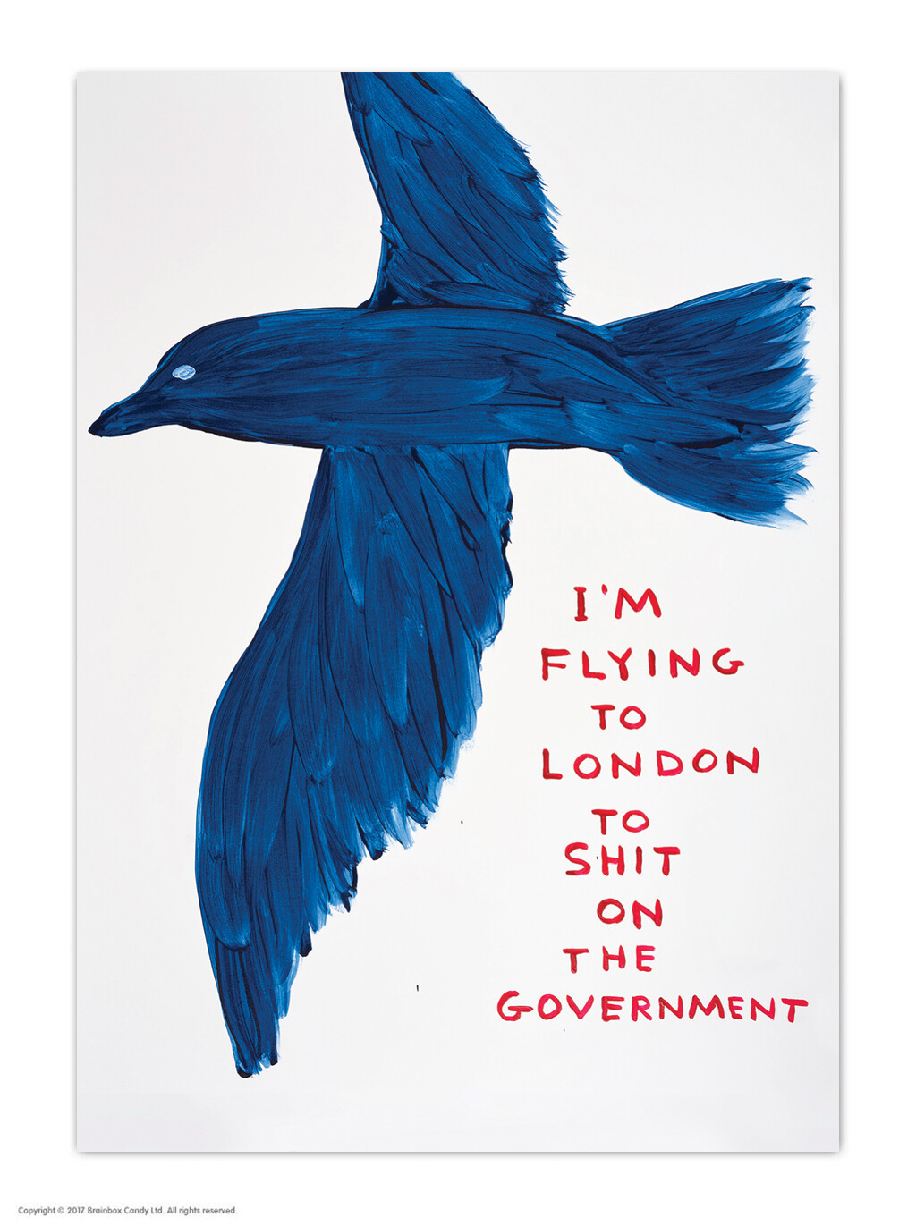 David Shrigley Brainbox Candy Postcard Funny RUDE Comedy Humour Cheeky Joke