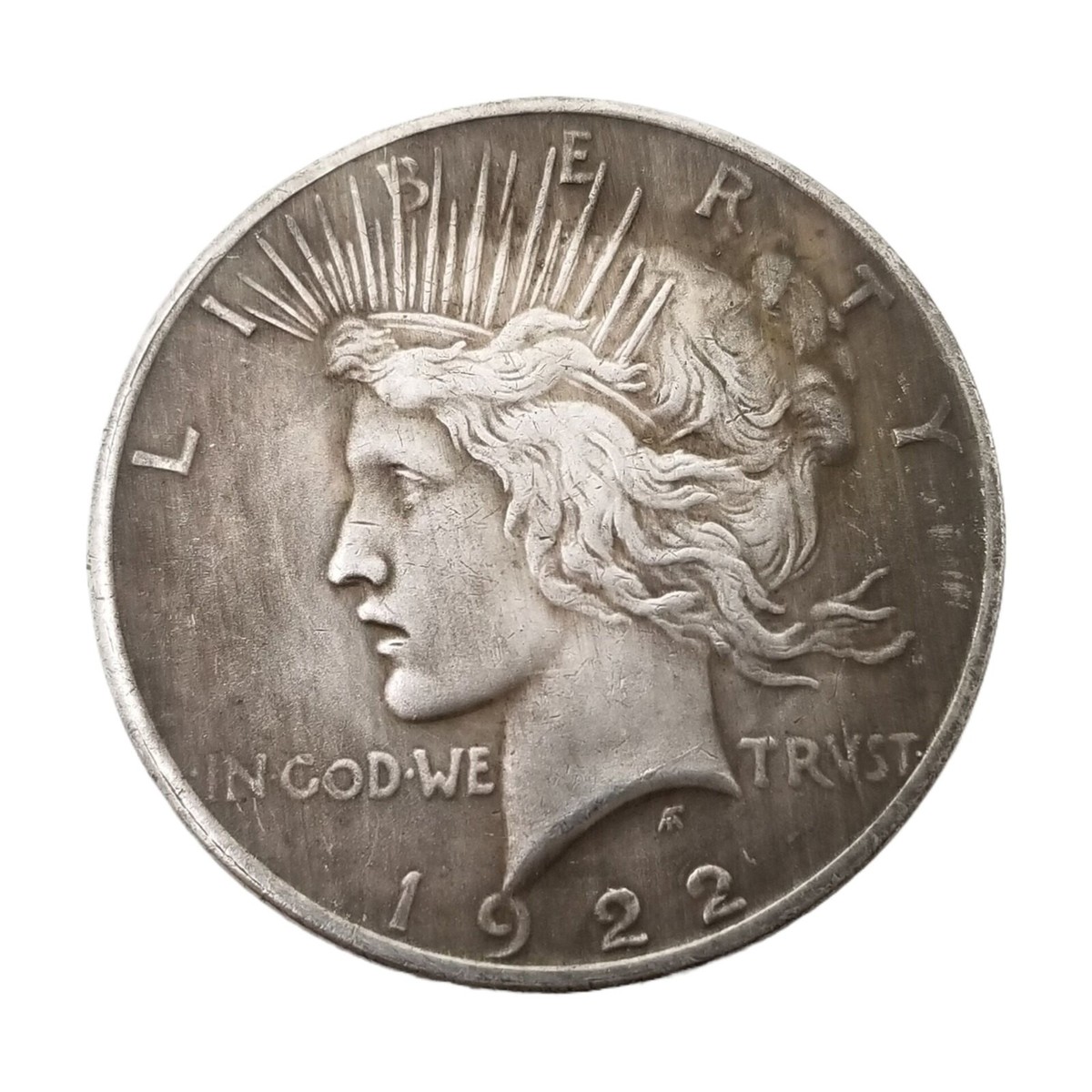 1922年U.S.A.Liberty coin1dollar 1922 Lady Liberty Peace Silver Dollar $1 Coin Uncirculated
