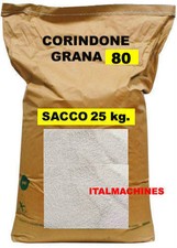 CORINDONE BIANCO SABBIATRICE GRANIGLIA GRANA 80 SABBIATURA SACCO DA 25 KG
