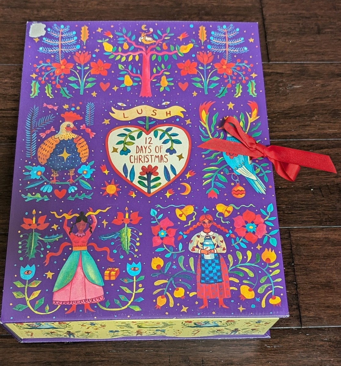 Lush Cosmetics Advent Calendar 12 Days of Christmas w/ 12 Bath