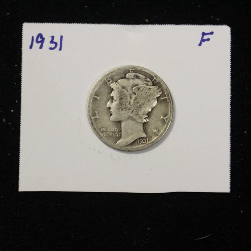 1931 Mercury Dime Circulated F