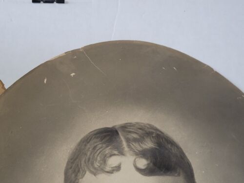 2 Large Antique Oval Portrait Photographs Men Unframed - Picture 14 of 19
