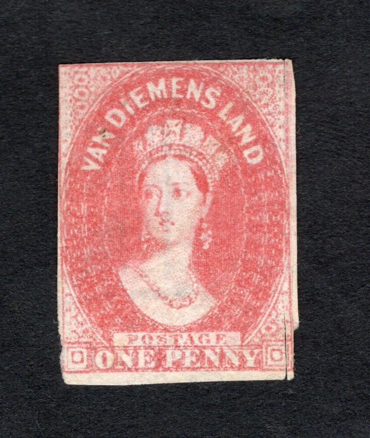 Australia Tasmania 1867 stamp SG#29 START15%ONLY MH CV=525$ Australia Tasmania 1867 stamp SG#29 START15%ONLY MH CV=525$