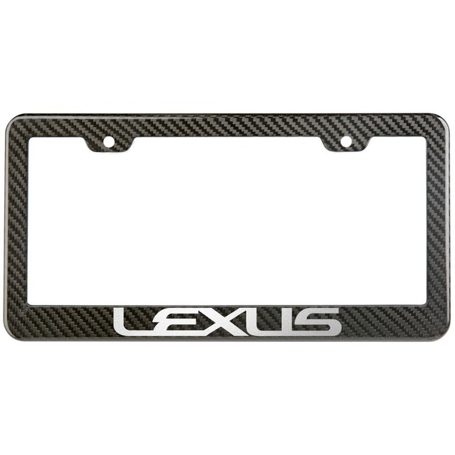 Lexus Text License Plate Frame Carbon Fiber Look Glossy Plastic eBay
