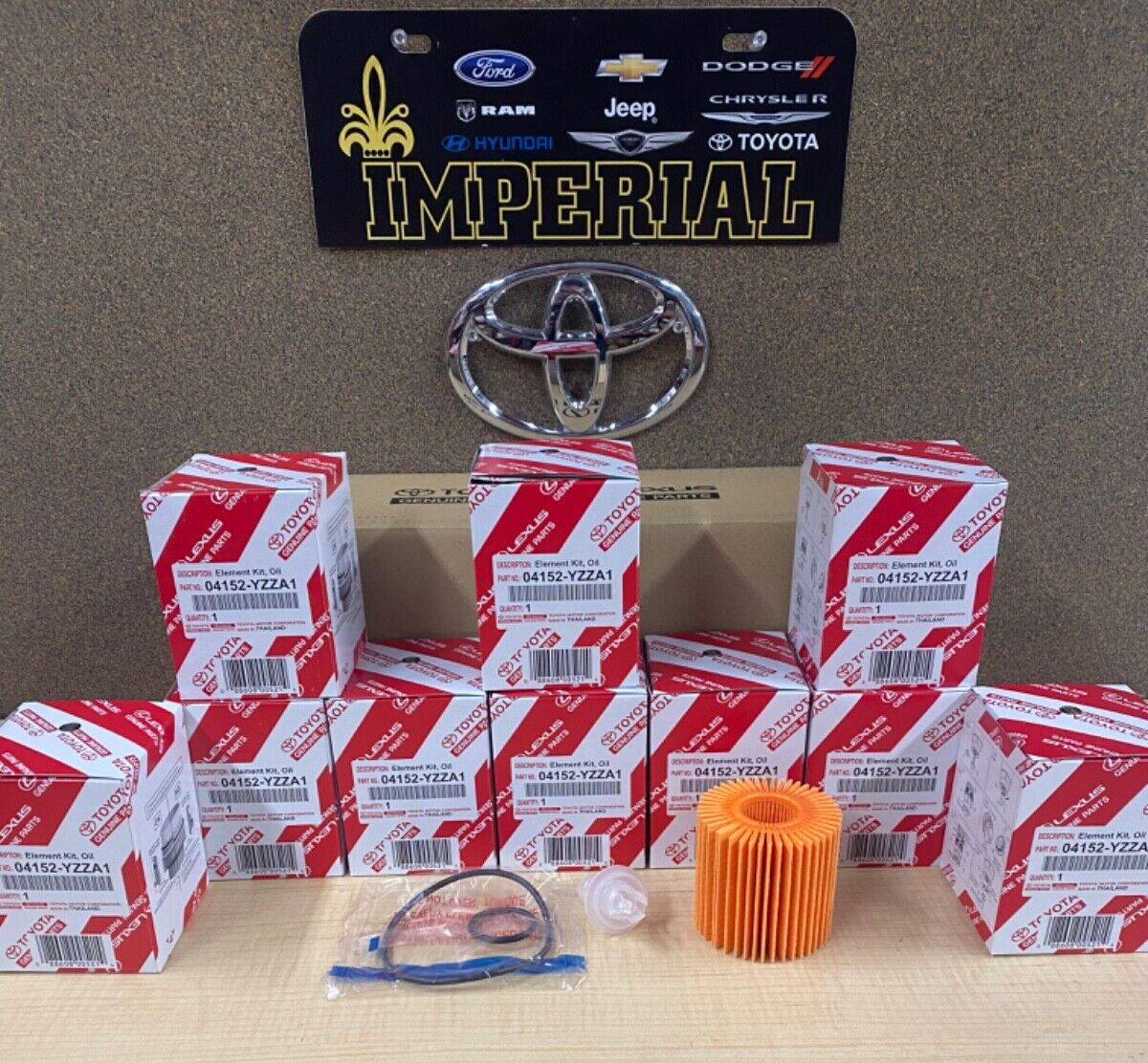 TOYOTA GENUINE OEM OIL FILTER QUANTITY PACK OF 10 PART# 04152YZZA1