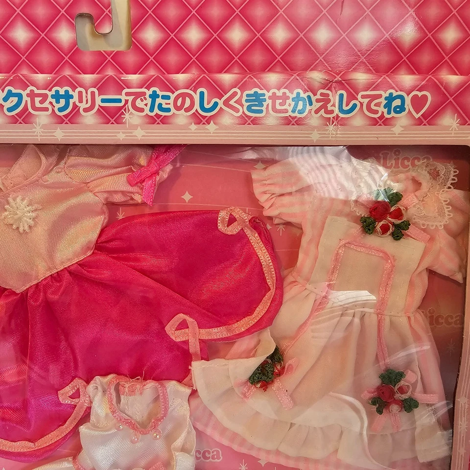 Takara Licca Muñeca Ropa Rosa Vestido Colección Conjunto con Zapatos Sombrero NUEVO Foto 4 de 4