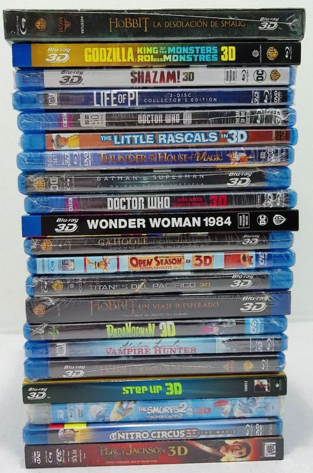 LOT of 30 Blu-Ray 3D Movies!! Harry Potter-Wonder Woman-HOME & + NEW & SEALED(R) Foto 4 de 4