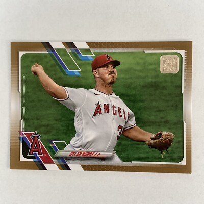 2021 Topps Series 1 Dylan Bundy #128 Gold SP 1403/2021 Los Angeles Angels