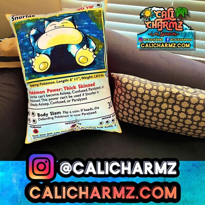 JUMBO SNORLAX POKEMON CEREAL CHIPS CANDY CHEETOS LAYS Decorative Pillow 2FT TALL