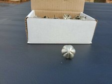 Large Scalloped Pewter 1 Finish 15/16"Head x 5/8" Upholstery Tack/Nail Pkg 100