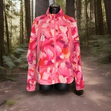 Athleta Sz S Run With It Printed Painted Energy Floral Jacket 982798 N1