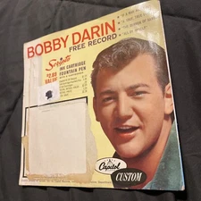 Bobby Darin - Four Song Record - Scripto Pens Ad - 45rpm - Capitol Records
