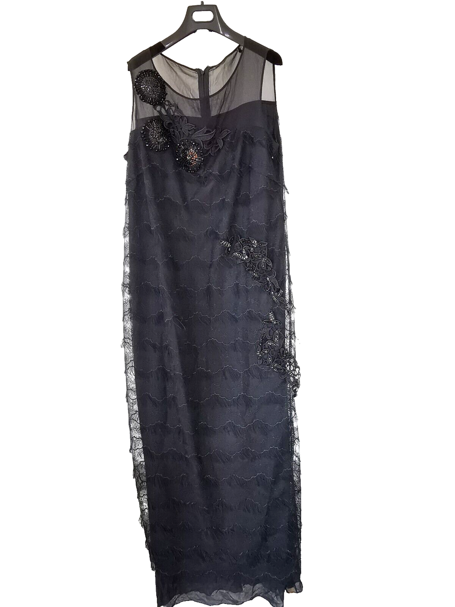 RRP 899 MAX MARA Embellished Dress Usa 16_ It50_ De46_ Fr48_ Uk18_ Plus21