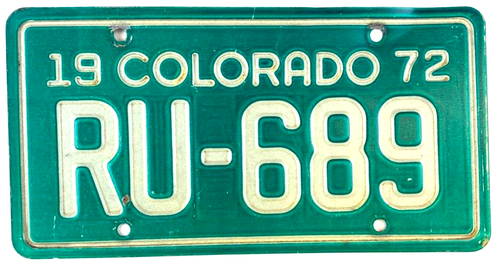 Targa moto Colorado 1972 garage vintage uomo decorazione grotta RU-689 - Foto 1 di 2