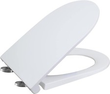 NEW WinZo UF080 18.25" Elongated U Shape Toilet Seat Soft Close Heavy Duty