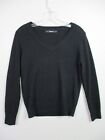 Quince Womens 100% Cashmere Sweater Small Black V Neck Pullover Long ...