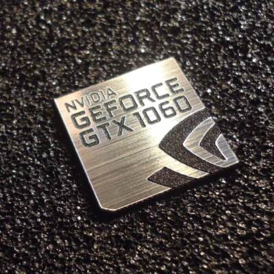 Nvidia GEFORCE GTX 1060 PC Logo Label Decal Case Sticker
