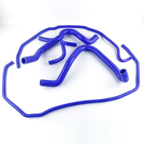 Blue For Ford Focus Mk2 ST225 Silicone Radiator Coolant & Header Tank Hoses Pipe - Afbeelding 14 van 18