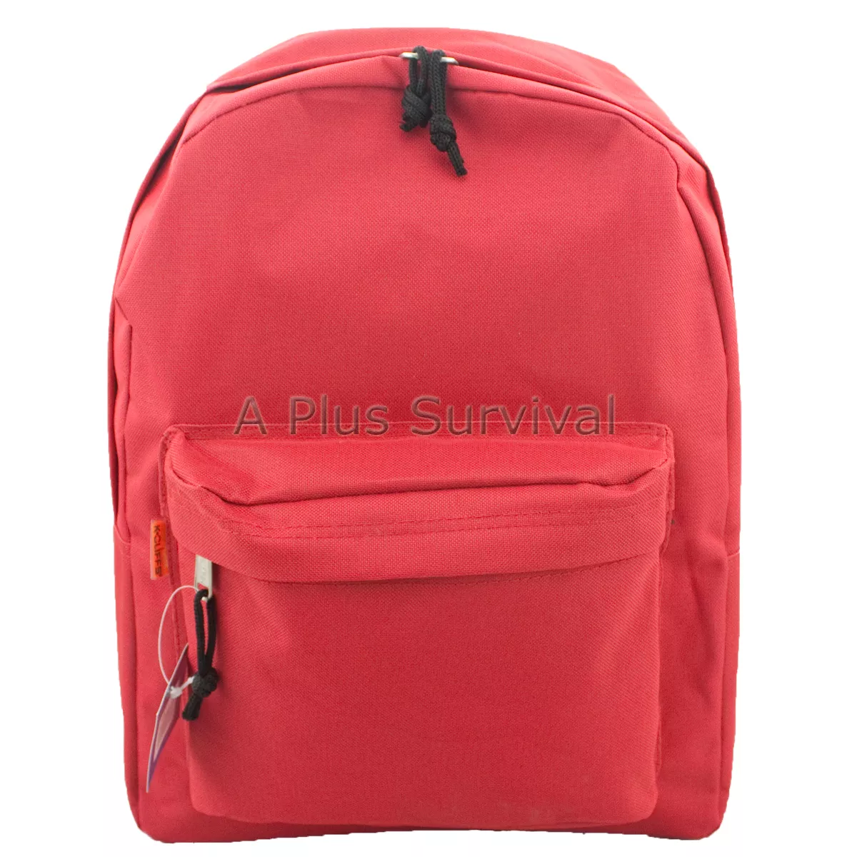 Red Backpack with 2 Compartments for School Emergency Survival Bug Out Kit  | eBay