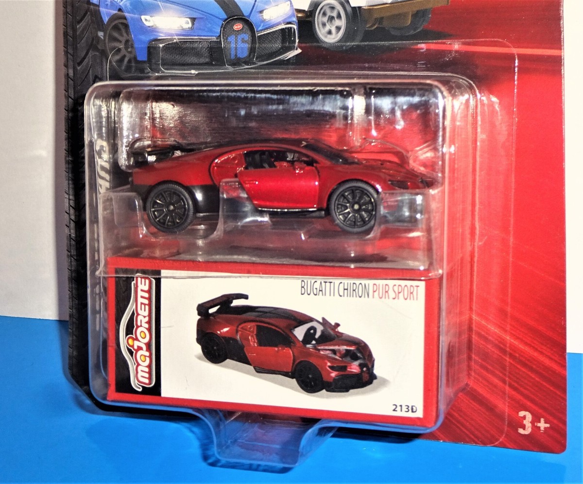 Majorette Deluxe Cars Series Bugatti Chiron PUR Sport Dark Red