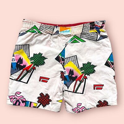 Vintage 80s Surf Style Shorts Reversible Color Size 5/6