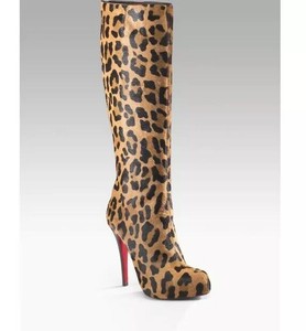 christian louboutin leopard boots