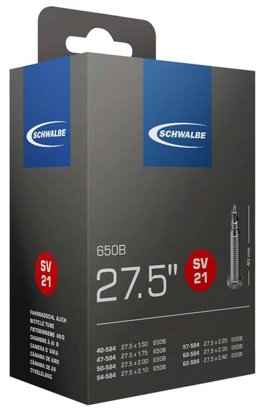 "Schwalbe Sv 21 Fahrradschlauch 27,5\" Ersatzschlauch Sclaverandventil 40 Mm"-image