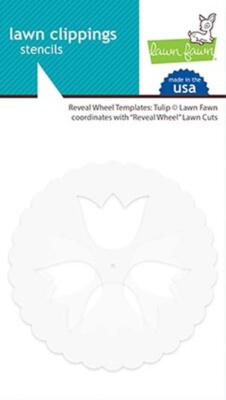 Lawn Fawn, lawn cuts/ Stanzschablone, reveal wheel templates: tulip
