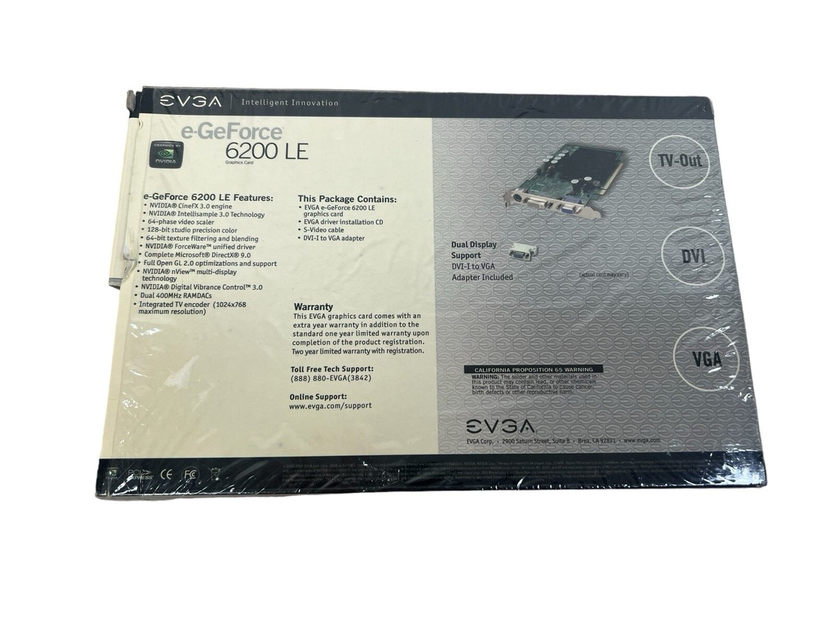 Dvi Nvidia Geforce 6200 Le Driver Nvidia GeForce GF 6200 LE 256MB
