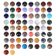 Wholesale 20mm Round cabochon CAB flatback semi-precious gemstone Save  in bulk