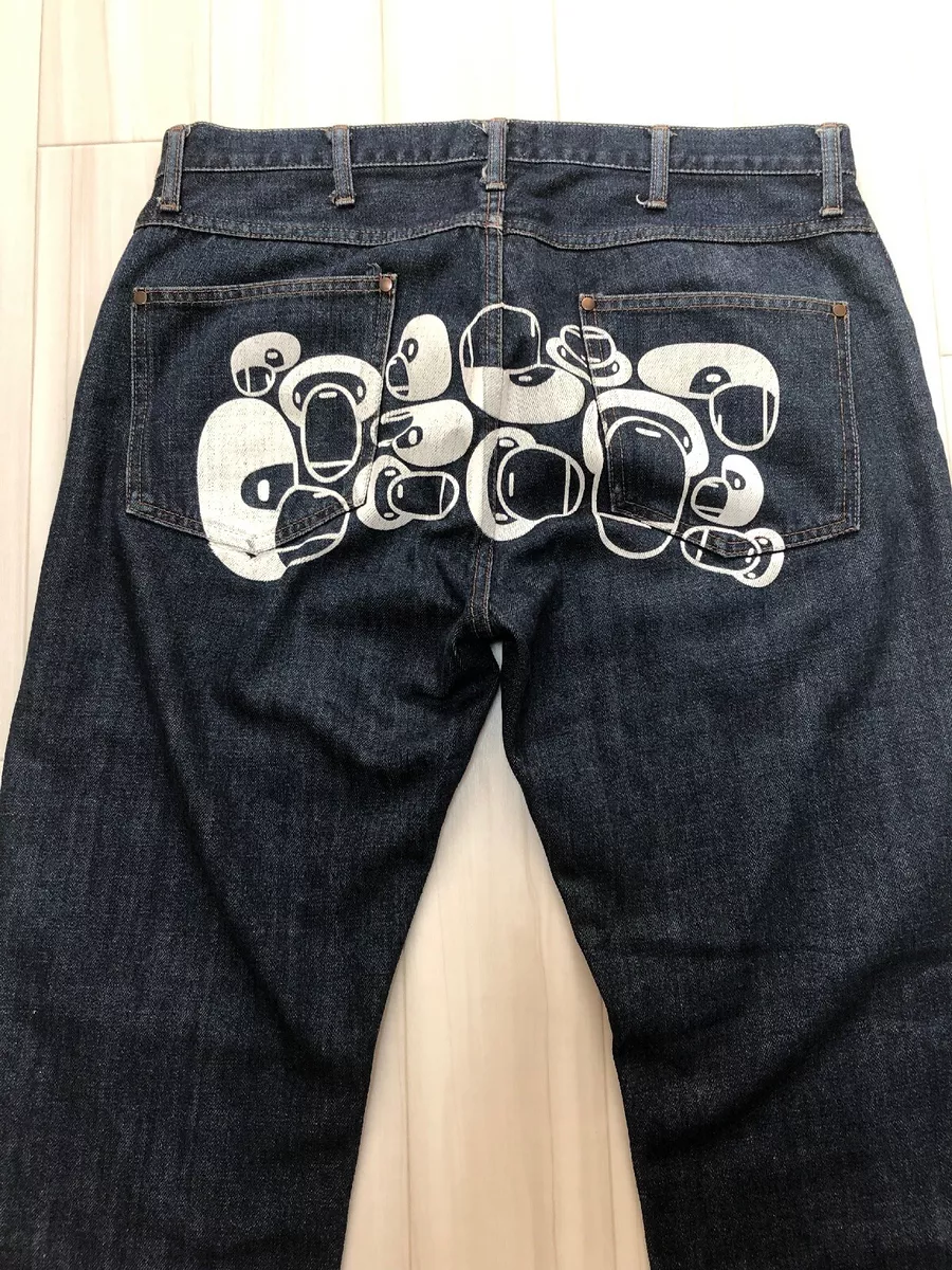 A Bathing Ape Extreme Rare Baby Milo Washed Jeans denim bape