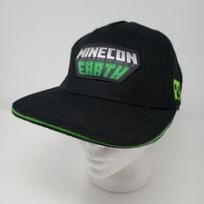 Minecon Earth Jinx Minecraft 2010 Mojang Creeper Boys Adjustable Snap Hat Cap